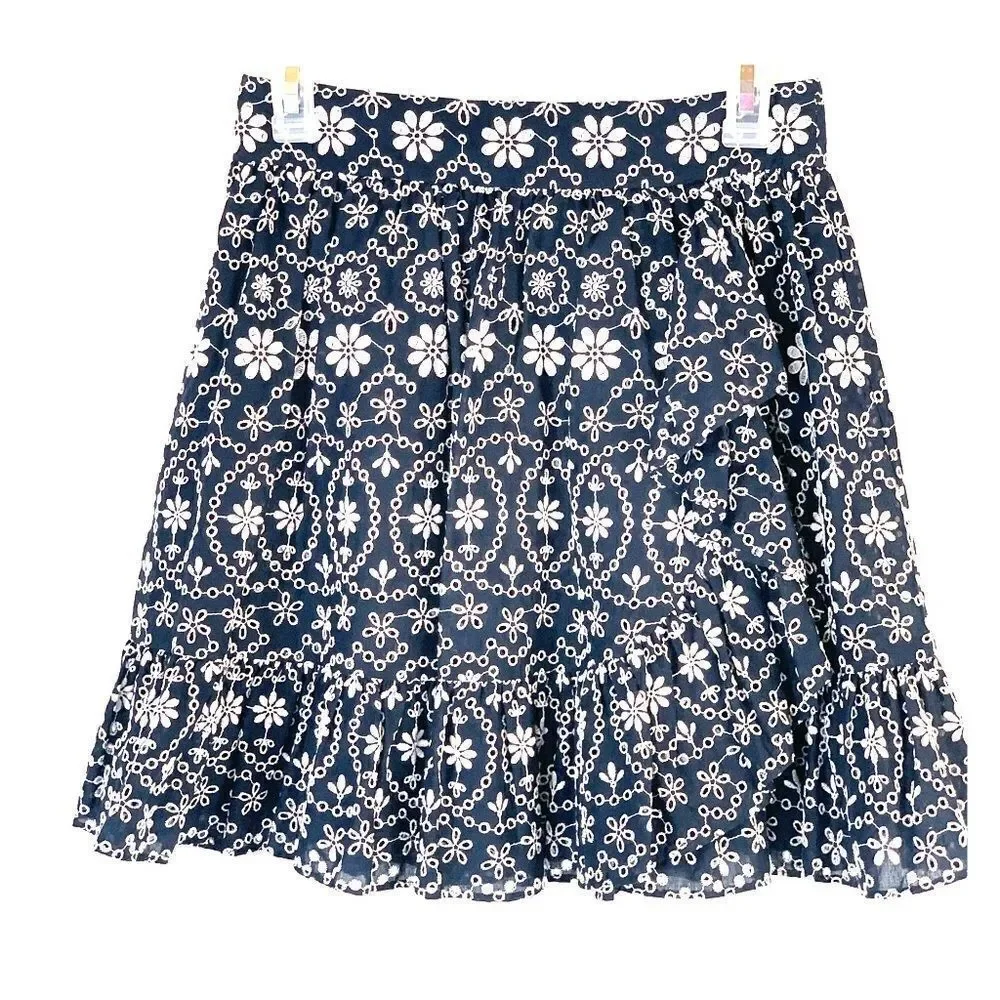 NWT KATE SPADE Shore Thing Eyelet Wrap Skirt SIZE 0